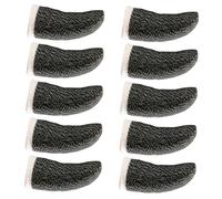 SKISUNO 10pcs Anti-sweat Gaming Finger Covers Touch Screen Finger Sleeves High-precision Sewing for Enhanced Friction and Comfortable Fit Suitable for Mobile Game Players