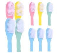 SKISUNO 10Pcs Hair Brush Soft Scalp Massage Comb for Newborns Lightweight Gentle Detangling Grooming Kit for Healthy Hair Care