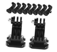 SKISUNO 10pcs J-hooks Mount and Long Thumb Screws for Action Cameras, Vertical Surface Buckle Accessories Kit, Compatible with Gopro and Sports Camera Mounting, Suitable for Outdoor and Travel Use