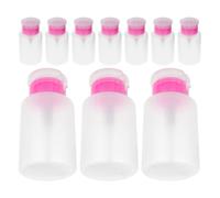 SKISUNO 10pcs Nail Polish Remover Dispenser Bottles 150ml Plastic Leak-Proof Pump for Professional Salons