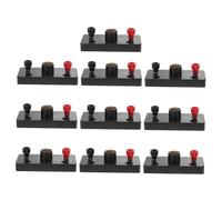SKISUNO 10pcs Physics Lamp Bases with Screw Socket for Circuit Experiments School Teaching Instruments Plastic and Brass Electricity Teaching Aids for Simple Lighting Circuits