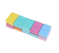 SKISUNO 10pcs Sponge Nail Files Nail Polish Squares Art Tool Manicure Set Mixed Colors for Professional Sanding and Buffing at Home Or Salon Random Color