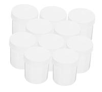 SKISUNO 10pcs Wide Mouth Medicine Bottles with Secure Caps Compact Pill Storage Containers for Travel and Daily Organization Lightweight Small Bottles for Tablets and Pills