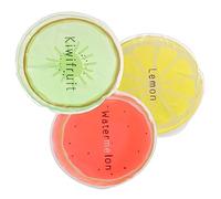 SKISUNO 12Pcs Cute Fruit Design Reusable Gel Ice Packs for Boys and Girls Portable Cold Therapy Bags for Injuries for Lunch Bags Camping and Hot Weather Relief