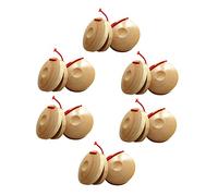 SKISUNO 12pcs Handmade Educational Musical Castanets Wooden Shakers for Boys and Girls Hand Clapper Castanets for Percussion Instrument Learning