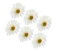 SKISUNO 12pcs Marigold Flower Hairpins Hair Clips No Crease Floral Hair Clasp for Women Girls Boys and Girls