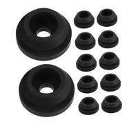 SKISUNO 12pcs Rv Stove Accessories Rv Stovetop Cushion Burner Mounting Gasket Gas Cooktop Burner Grate Pad Gas Stove Accessories Furnace Grommet Rubber Black