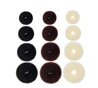 SKISUNO 12pcs Women Hair Bun Makers Chignon Maker Donut Bun Hair Ropes for Special Occasions