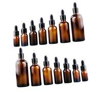 SKISUNO 14pcs Essential Oil Dropper Bottles Glass Vials Roller Ball Droppers Empty Bottles for Oils Aromatherapy