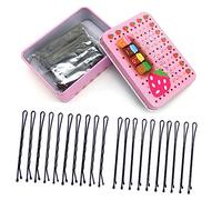 SKISUNO 150pcs Bobby Pin Hairpins Hair Bun Pins for Wedding Engagement Birthday Girl Hair Accessories Hairpin Storage Box