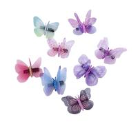 SKISUNO 16pcs Colorful Butterfly Hair Clips Stereoscopic Design for Boys and Girls Elegant Barrettes and Bobby Pins for Festivals Birthdays Parties and Everyday Wear Random Colors