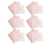 SKISUNO 18pcs Cotton Muslin Washcloths for Babies, Six Layers Soft Absorbent Face Towels, Machine Washable Gentle Cleaning, for Travels and Diaper Bags