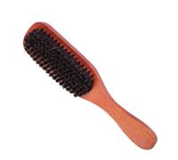 SKISUNO 1pc Bristle Hair Brush with Wooden Handle Comb for Hair Beauty for Home and Salon Use Black Dark Red