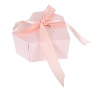 SKISUNO 1pc Creative Heart-shaped Bow Knot Packing Case Portable Box for Flowers Chocolates and Perfume Stylish and Romantic Design for Weddings Anniversaries and Special Occasions
