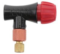 SKISUNO 1pcs Bike Inflator Valve Head Tire Pump Alloy 3/8-inch Thread American French Adapter Compatible with Different Air Nozzles Time-saving Air Inflation for Bike Tire