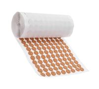 SKISUNO 1roll Self-adhesive Cork Pads for Cabinet Door Bumpers Drawer Stoppers and Anti-slip Furniture Protection Versatile Sticky Dots for Use Light Brown Thickness