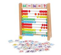 SKISUNO 1Set Abacus Counting Math Learning with Number Cards for Beads for Engaging Preschool Education Safe Manipulative for All Development