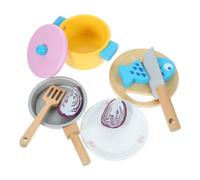 SKISUNO 1Set Cookware Playset for Simulation Kitchen Cooking for Pretend Play Cultivating Creativity and Fine Motor Skills for Playtime and Educational Development