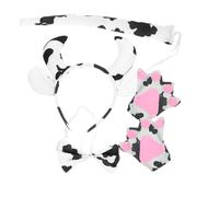 SKISUNO 1set Cow Headband and Tail Props Fun Cosplay Costume Accessories for Parties Birthdays and Stage Comfortable Creative Design for Attention-grabbing Outfits