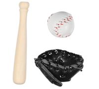 SKISUNO 1Set Miniature Baseball Bat Gloves Ball Tiny House Decor Simulation Sports Playset for Educational Party Decorations