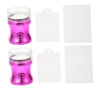 SKISUNO 1set Silicone Nail Stamper Manicure Tools for Nail Art Lightweight Compact Design for Easy Use for Studios and Home Manicures Beautiful Patterns Colors