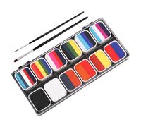 SKISUNO 1set Water Paint Kit for Boys and Girls Colors Face Painting Palette Safe Non-toxic Material for Boy Girl's Dress up