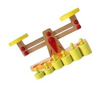 SKISUNO 1Set Wooden Balance Scale for Montessori Teaching Aid Develops Creativity Cognitive Skills Educational for Boys for Early Learning