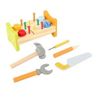 SKISUNO 1Set Wooden Pounding Peg Workbench for Hammering Activity for Early Childhood Development Safe Educational Wooden