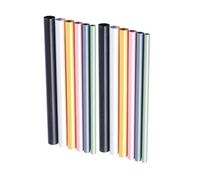 SKISUNO 2 Set 12pcs Nail Art Tips Shaping Stick Kit for Women, Aluminium C-curve Manicure Tools, Sturdy Design to Fix the C-curve, for French Nail and Manicure Use