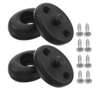 SKISUNO 2 Sets Black Diving Suit Fastener Button Quick Connect Snap | Plastic and Stainless Steel Parts, Secure Coupling for Snorkeling Suits
