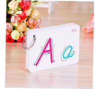SKISUNO 2 Sets Colorful Double Sided Letter English Cards Abc Literacy Flashcards for Learning and Vocabulary Development Portable Educational for Boys
