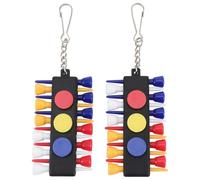 SKISUNO 2 Sets Mini Golf Tee Holders Colorful Golf Tee Holding Accessories Accessories