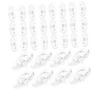 SKISUNO 20 Pairs Supple Silicone Nose Pads for Glasses Anti-slip Air Chamber Nose Protectors Comfortable Eyeglass Replacement Kit for Optical Frames Sunglasses