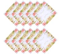 SKISUNO 20 Sheets Disposable Paper Napkins Flower Pattern for Party Table Decoration, Portable for Restaurants or Placemat Use