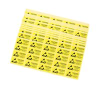 SKISUNO 200 Pcs Electrostatic Sensitive Devices Stickers Static Labels for Electrical Devices Caution Static Damage Prevention Versatile Self Adhesive Decals
