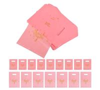 SKISUNO 200pcs Pink Plastic Packaging Bags with Comfortable Grip and Flat Mouth Design, Versatile Use Retail Bags for Small Business Holiday Gifting and Stationery