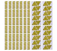 SKISUNO 200pcs Yellow Pvc Self-adhesive Warning Signs Stickers for Industrial Equipment and Warehouses, Sturdy in Conditions Safety Labels for Machinery Hazard and Accident Prevention