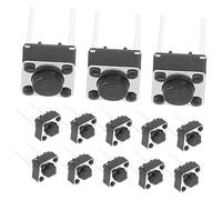SKISUNO 20pcs 6x6x4.3mm Two-pin Momentary Tactile Push Button Switch for Pcb Breadboard Electronic Replacement