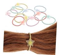 SKISUNO 20pcs Cartoon Hair Ties for Girls Elastic Ponytail Holders Cute Macaron Color Half-transparent Hair Ropes Comfortable and for Boys and Girls