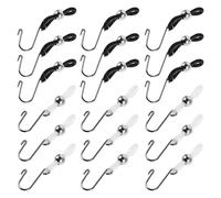 SKISUNO 20pcs Jeans Zipper Puller Lock with Silicone and Metal Material, Enhanced Grip and Immediate Zipper Rescue for Denim and Trousers, for Emergencies and Travel Use