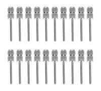 SKISUNO 20pcs Metal Nail Drill Bits with 2.35mm Sanding Drum for Gel and Natural Nails, Easy to Clean and Corrosion Resistant, Suitable for Personal Manicure and Pedicure Use