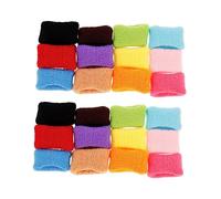 SKISUNO 24pcs Flexible Sweat Headbands Small Size Soft Seamless Terry Sports Sweatbands for Women and Men Workout Running Yoga
