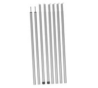 SKISUNO 2m Adjustable Tent Pole Set 16mm Painted Iron Tarp Poles Pair 8 Sections Sturdy Tent Canopy Support Rods for Camping Shelter and Outdoor Accessories