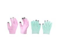 SKISUNO 2pairs Touch Screen Gloves for Dry Cracked Hands of Moisturizing Hand Gloves Gel-Like Texture for Skin Care Routine at Home Spa