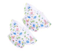 SKISUNO 2pcs Adjustable Reusable Adult Cloth Diapers with Snaps Breathable Washable Incontinence Nappies for Seniors Disability Postpartum Care Leakproof Large Pocket Design