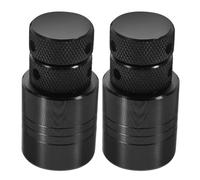 SKISUNO 2pcs Adjustable Screw Jack Lifting Jack Plate Steel 3 Ton Black, Manual Height Control, Stable Support for Milling Machines and Industrial Support