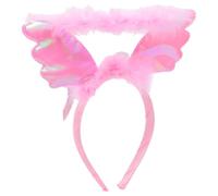 SKISUNO 2pcs Angel Headband Set with Comfortable Touch and Plush Plastic Material, Eye-catching Angel Wing Hair Accessories for Costume Parties and Day
