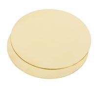 SKISUNO 2pcs Brass Metal Sheets Thick Round Plates for DIY Jewelry Making Crafting and Repairs High Hardness Easy to Use and Store for Creative Projects
