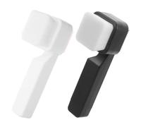 SKISUNO 2pcs Double Sided Face Brush Silicone Exfoliating Facial Scrubber for Pore Cleansing Handheld Face Wash Brush