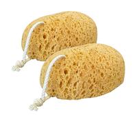 SKISUNO 2pcs Exfoliating Body Sponge Soft Bath Sponge for Gentle Cleansing Skin Scrubbing Adults Quick Dry Rich Creation